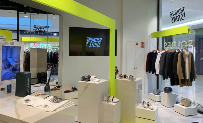 Thunder Stone responsive mobile and in-store touchscreen retail interface