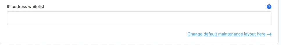 Shopware 6 maintenance IP Allowlist