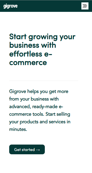 Gigrove mobile multi-vendor marketplace interface with vendor-branded storefront and responsive WooCommerce architecture