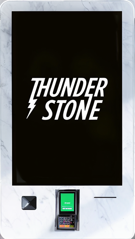 Thunder Stone mobile and tablet interface for interactive in-store shopping with vertical brand navigation