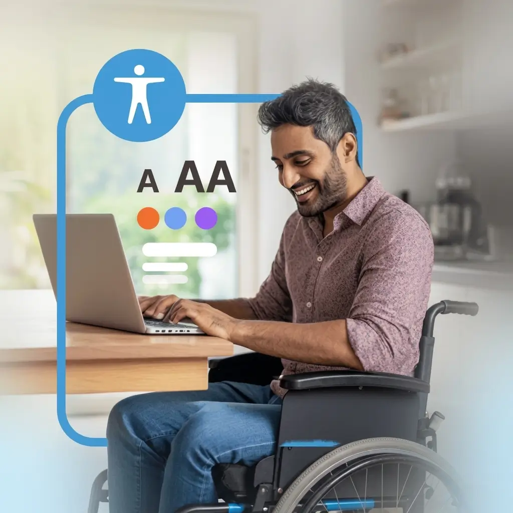 Accessible UI components and contrast checks