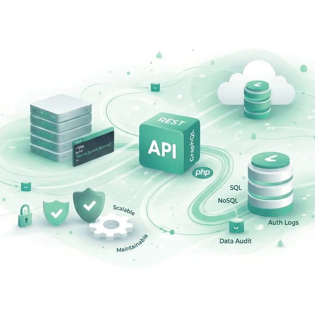 Secure PHP API and backend architecture
