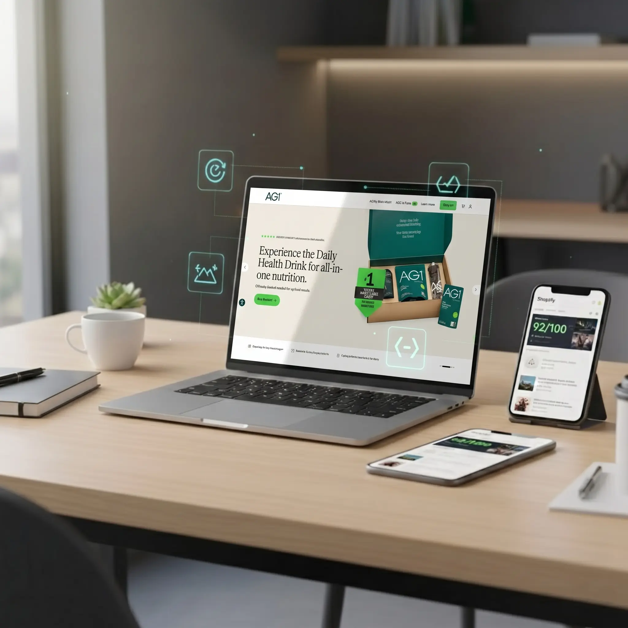 Shopify store performance optimization illustration