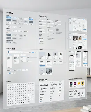 modern ui design dashboard and user interface