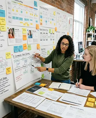 web design interface and user experience layout