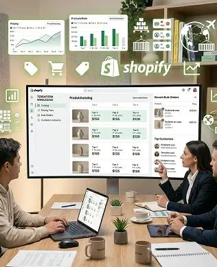 Shopify B2B wholesale dashboard