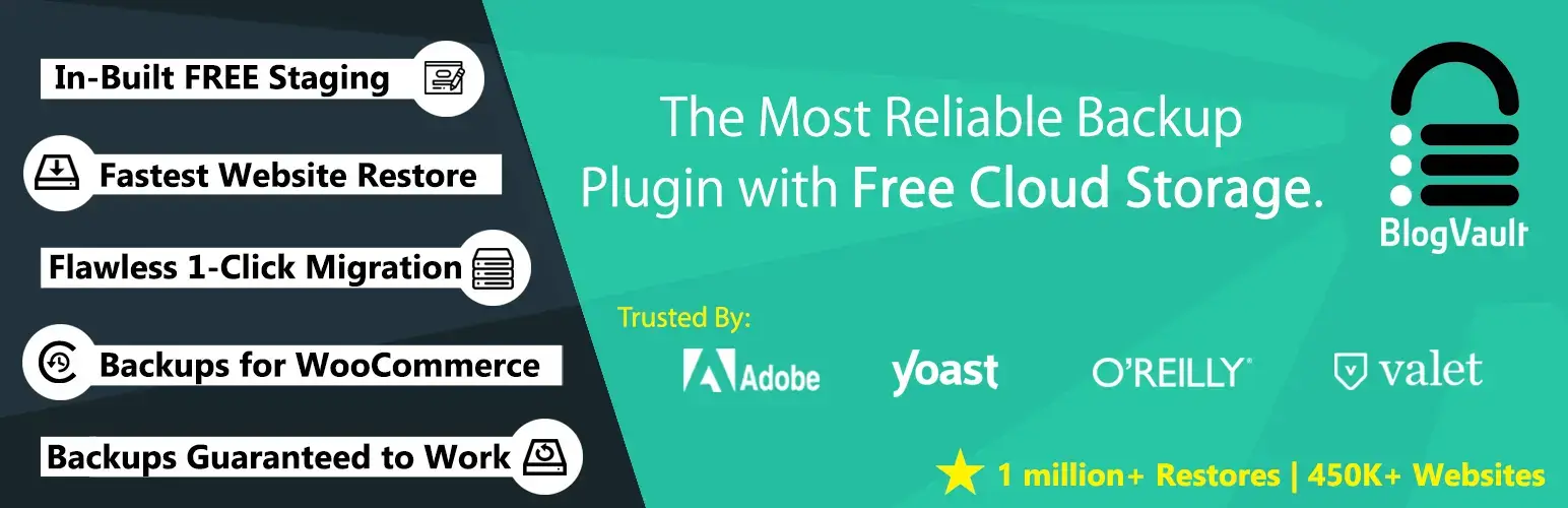 BlogVault plugin banner